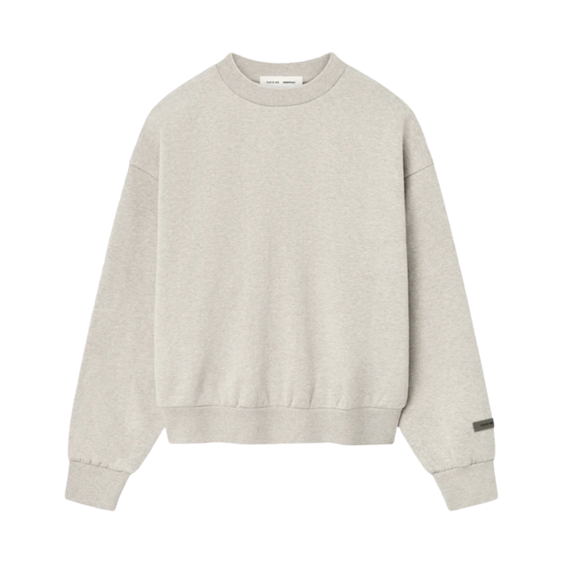 - Essentials Classic Fleece Crewneck Heather Stone - 25SS