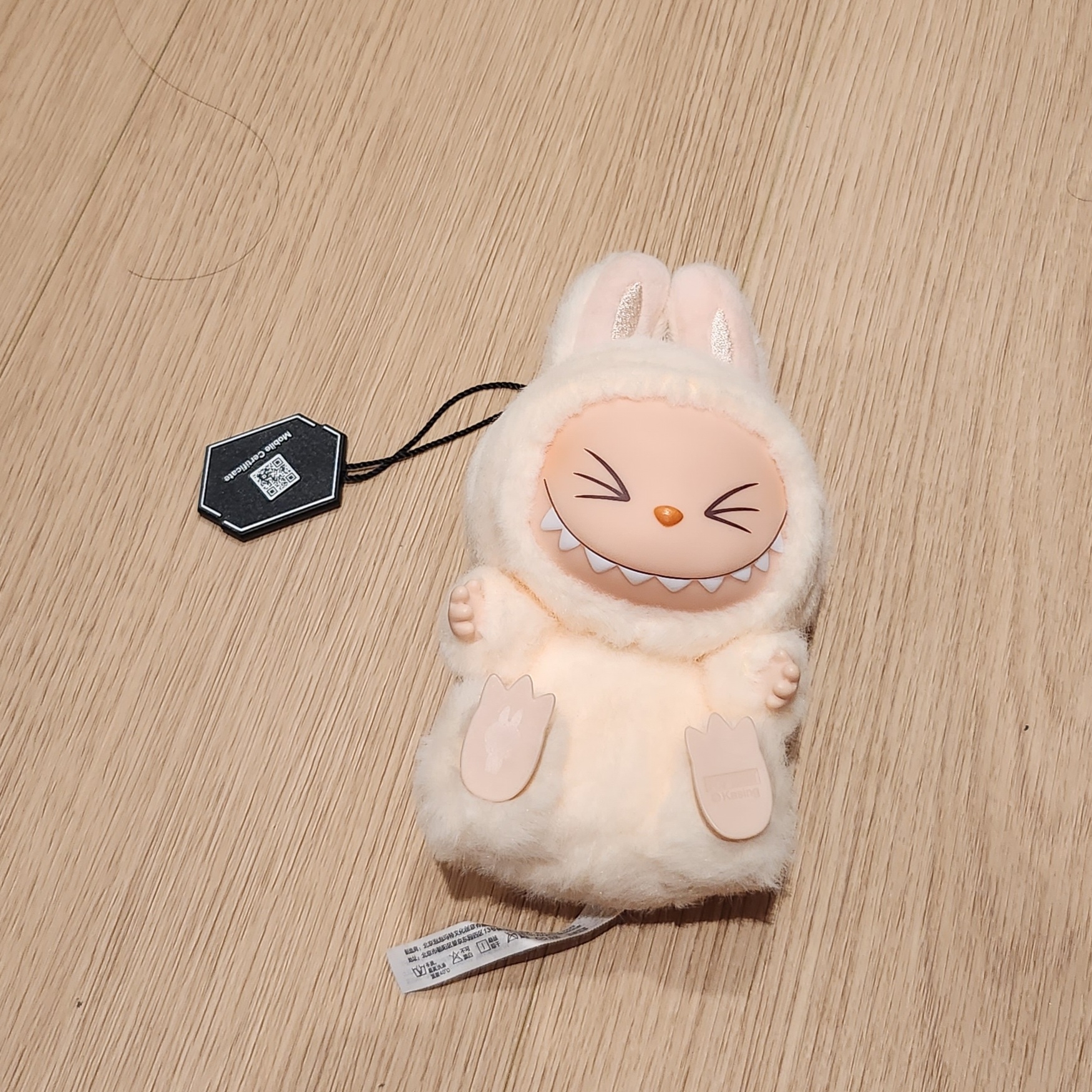 Pop Mart Labubu Let's Play Together Doll Series Sealed Case (1 Blind Box), Pop Mart Labubu Let's Play Together Doll Series Sisi Keyring (Opened Case) 착용 스타일