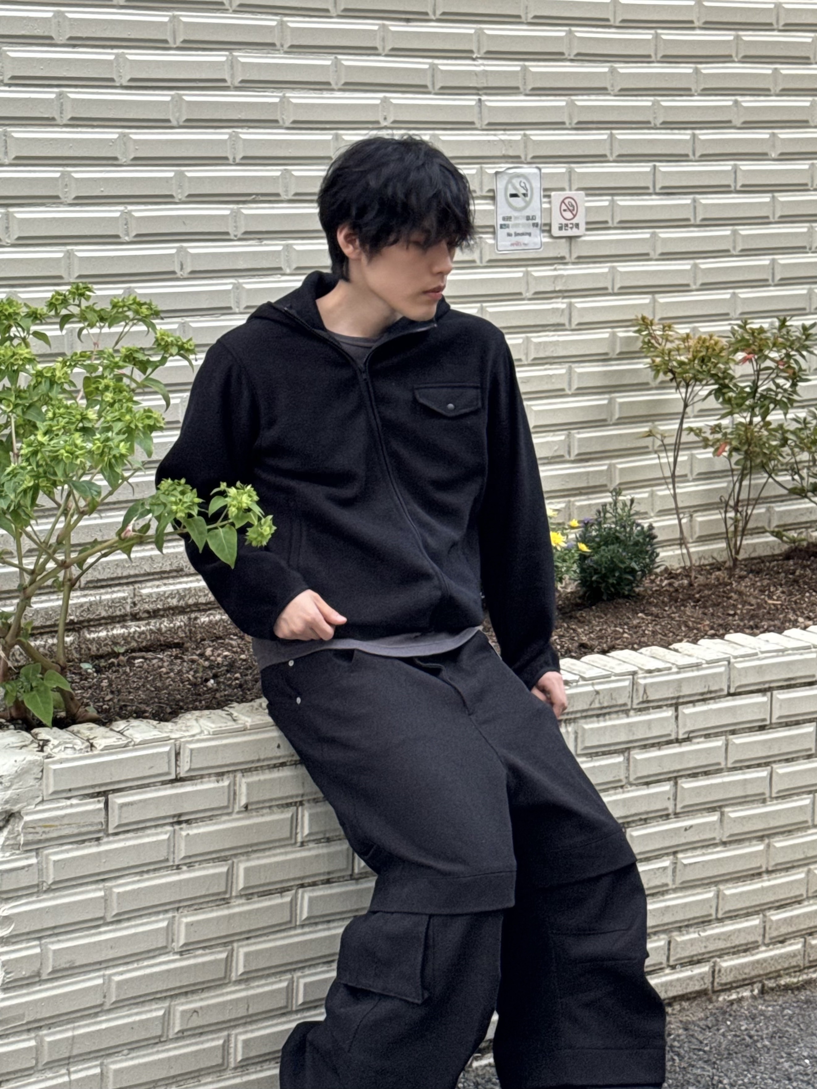 Kamien Titan Baggy Pants Black 착용 스타일 - 5