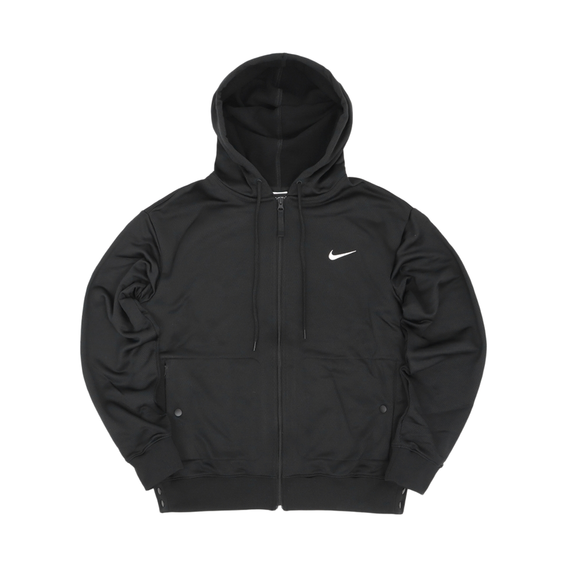 FB7116-010 Nike Therma-Fit Full-Zip Basketball Hoodie Black Lime Blast - Asia