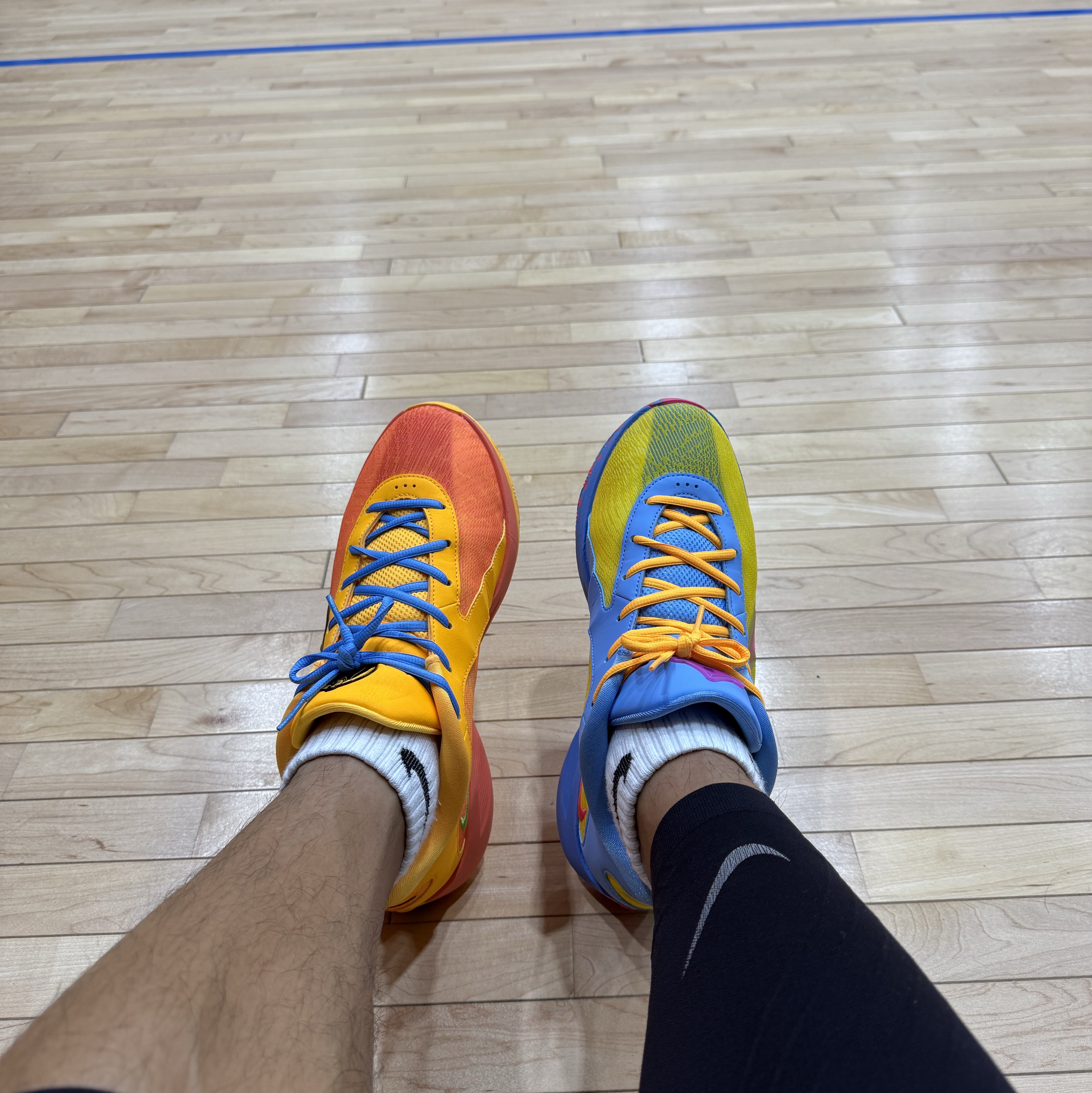 Nike Giannis Freak 6 Candy Funhouse EP University Blue Lightning 착용 스타일