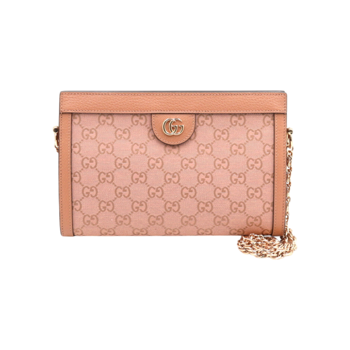 ITNCCDQDW8K3 Gucci Pink Jacquard Ophidia Chain Shoulder Bag/Crossbody