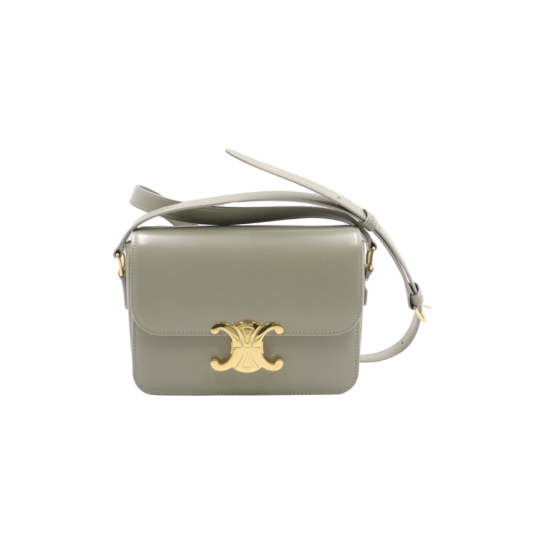 셀린느 188423BF4 그린 클레이 샤이니 카프스킨 트리옴페 여성 숄더백 겸 크로스백 aa47701(Celine Green Clay Shiny Calfskin Triomphe Women's Shoulder Bag and Crossbody Bag) - 1