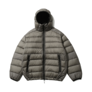 [FW25] moif Helium Hooded Down Jacket Sheer Olive