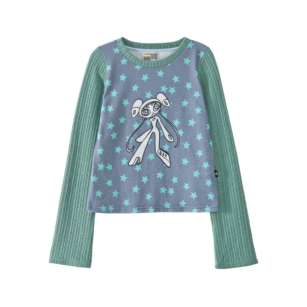 유쓰배쓰 트위스트 니트 롱슬리브 탑_세이지 민트(YOUTHBATH Twist Knit Long Sleeve Top_Sage Mint)