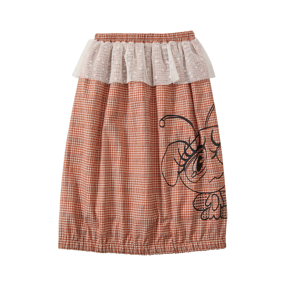 유쓰배쓰 더블-밴디드 벌룬 스커트