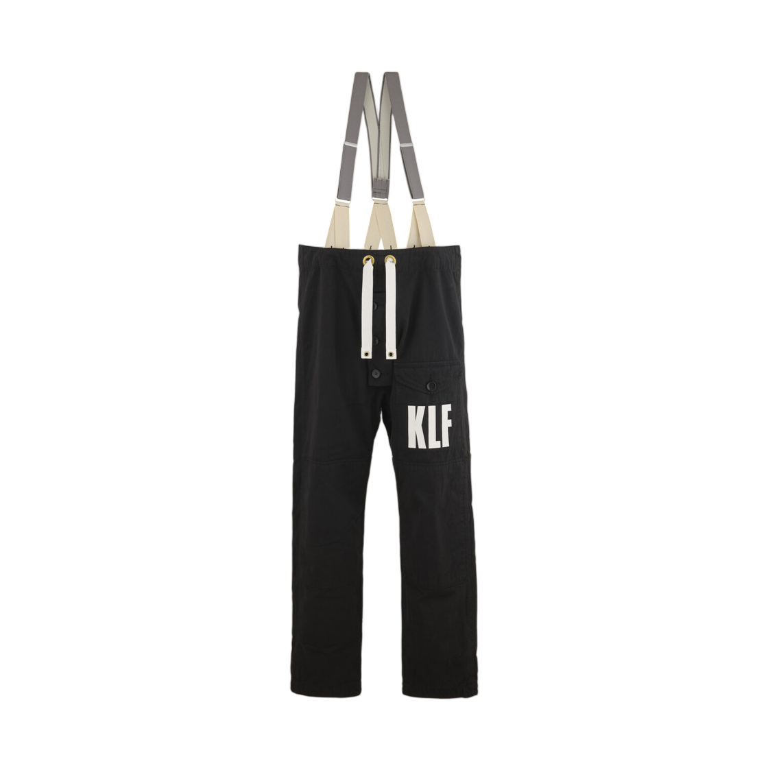HR1-0000-C11 Saint Mxxxxxx x The KLF Suspenders Pants Black - 25AW