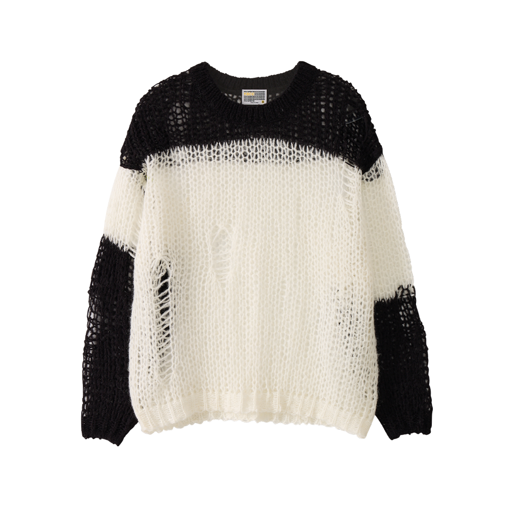 25FWKN003 YOUTHBATH Open Weave Mesh Knit_Mono