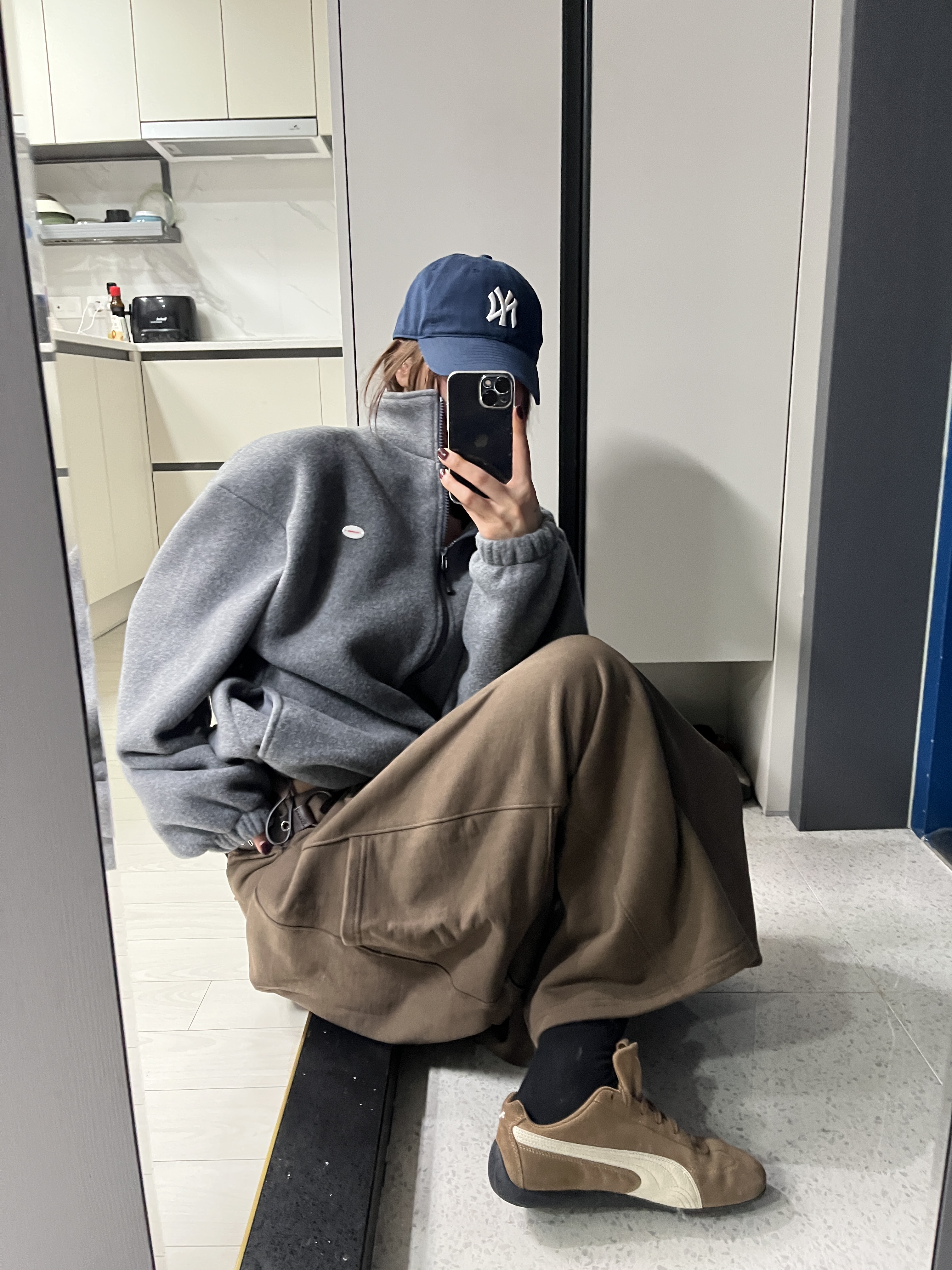 Puma Speedcat Archive Haute Coffee Frosted Ivory 착용 스타일 - 8