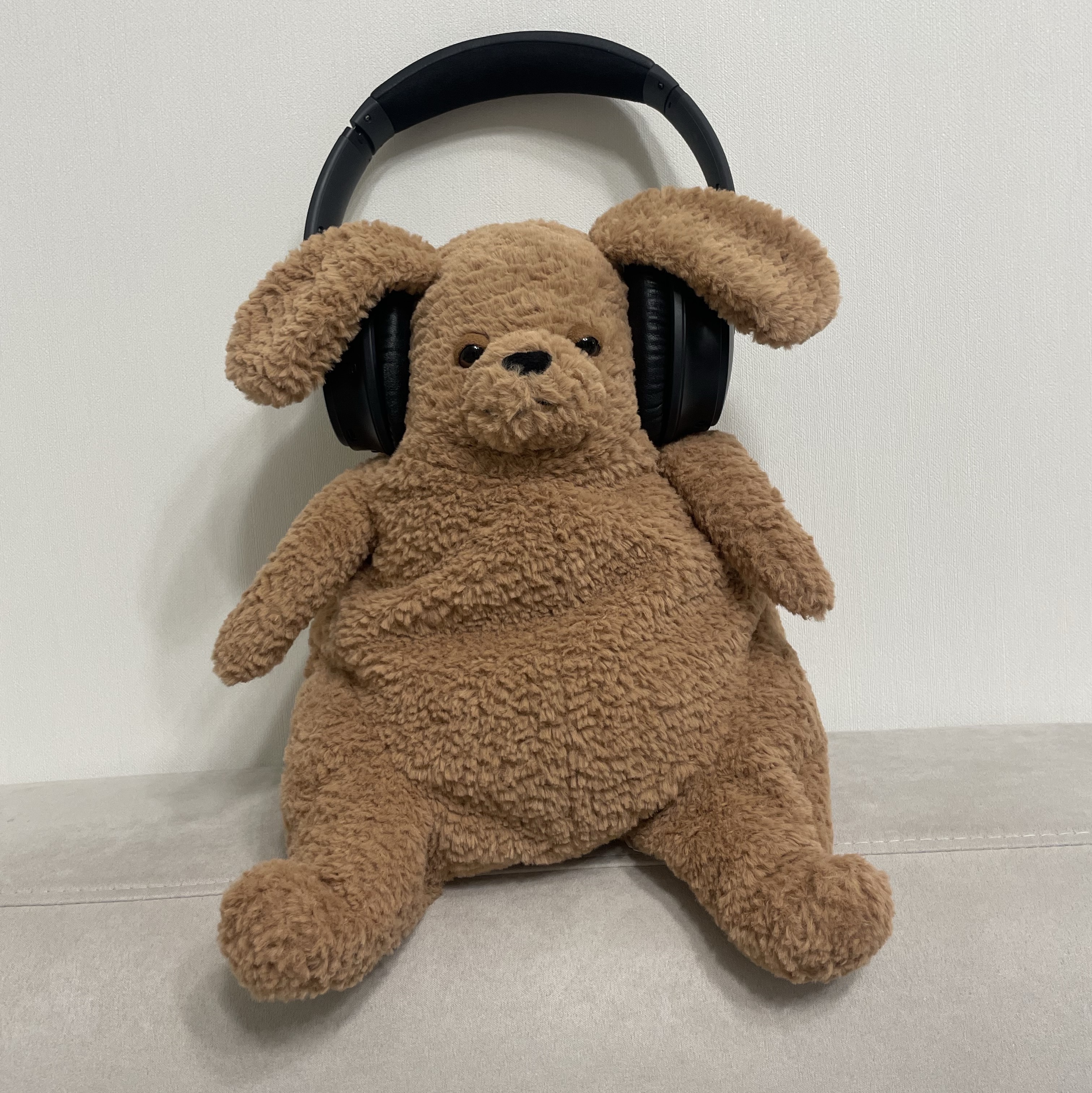 Jellycat Amore Dog Brown 착용 스타일 - 1