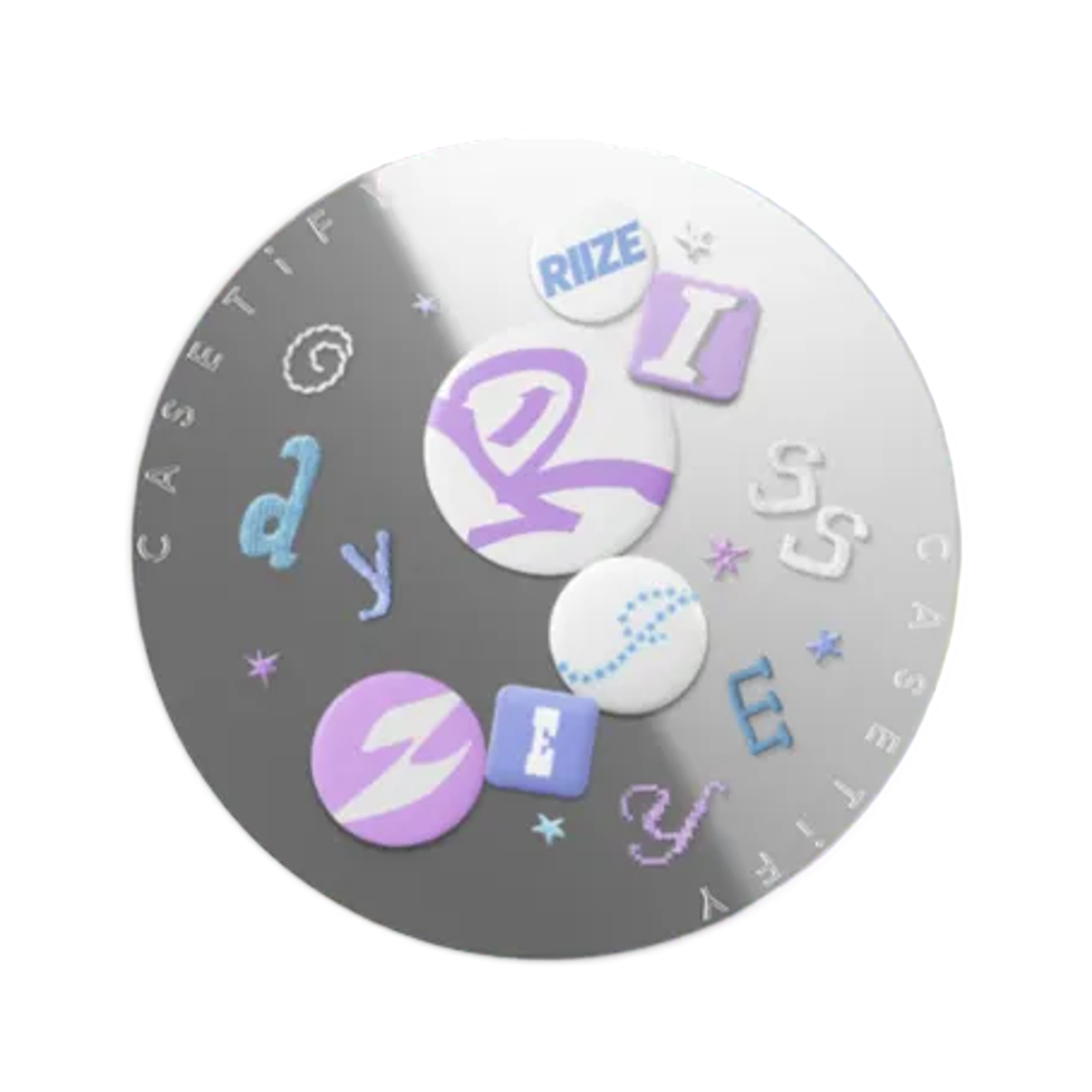 케이스티파이 x 라이즈 오디세이 미러 스내피 맥세이프 그립 스탠드(Casetify x Riize Odyssey Mirror Snappy Magsafe Grip Stand)