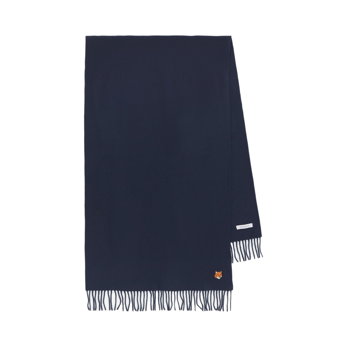 PM06201WB0044-0413 Maison Kitsune Fox Head Muffler Classic Navy