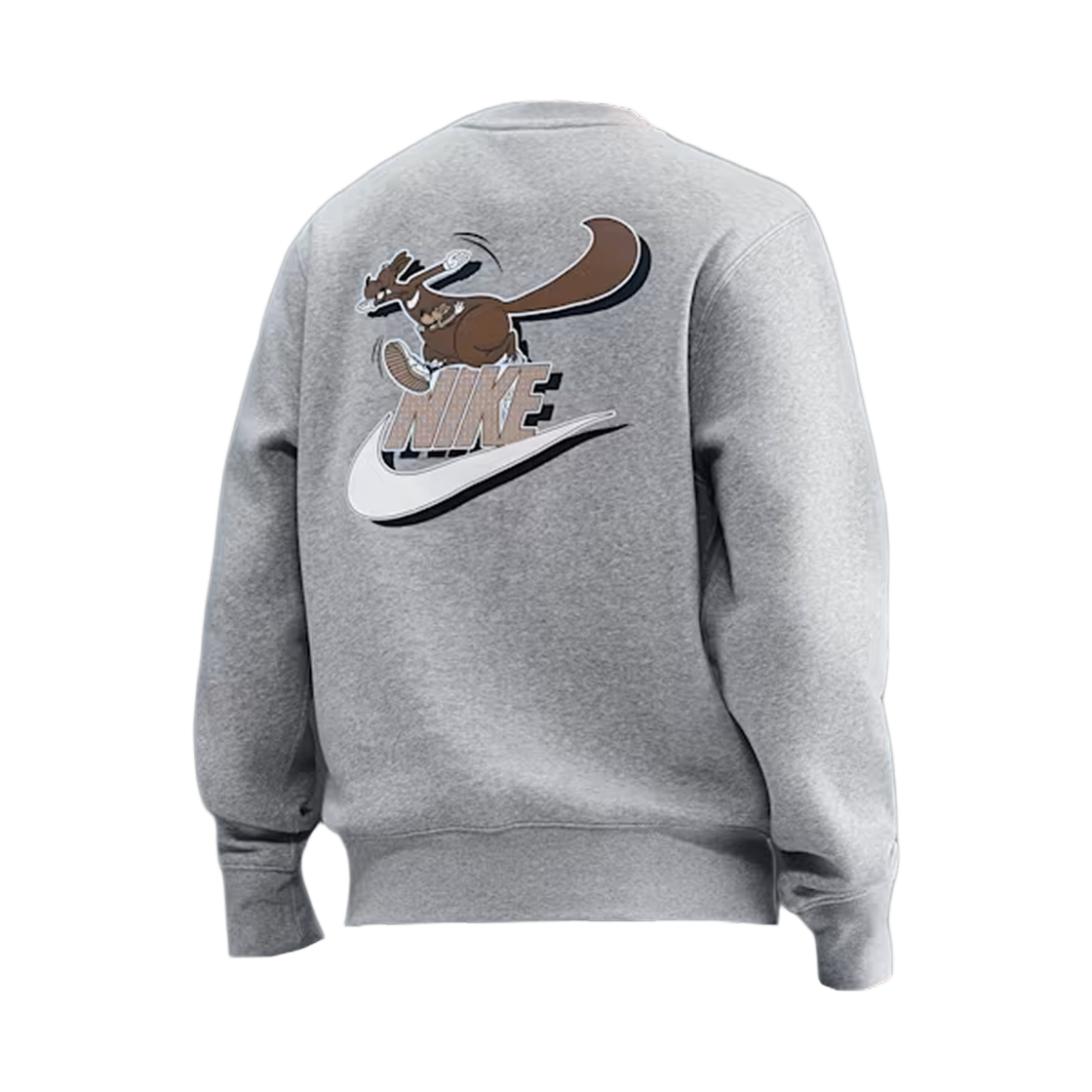 나이키 NSW 클럽 플리스 크루넥 스웨트셔츠 다크 그레이 헤더 세일 - 아시아(Nike NSW Club Fleece Crewneck Sweatshirt Dark Grey Heather Sail - Asia) - 2