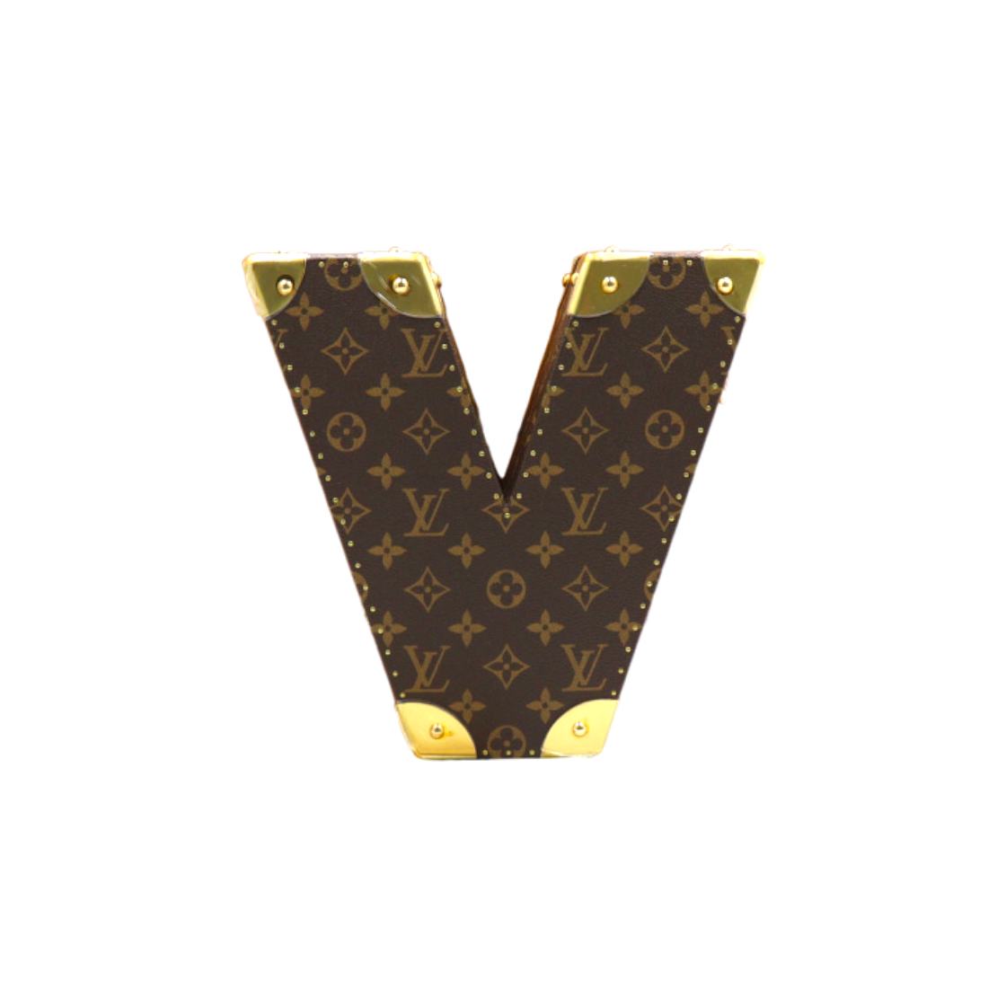 ITFLE2KLGVMC Louis Vuitton Monogram Hard Sided Letter V Trunk Case