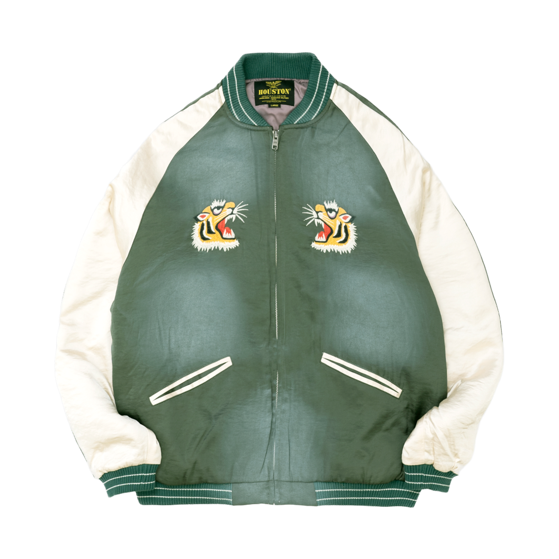 51543GN Houston Japan Used Finishing Souvenir Jacket TIGER Green 51543