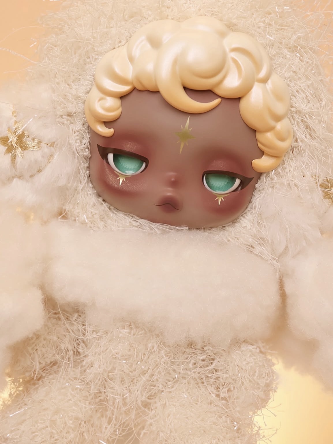 Pop Mart Skullpanda You Found Me ! Series Plush Doll Pendant Sandman (Opened Case) 착용 스타일