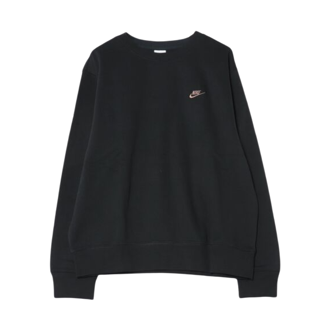 IB3304-010 Nike NSW Club Fleece Crewneck Sweatshirt Black Mosswood Brown - Asia