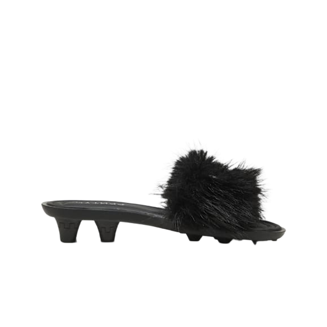 404768-02 (W) Puma x Fenty Chic Slides Black Silver