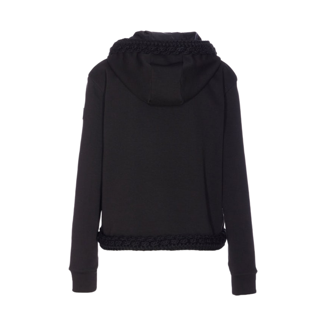 (W) 몽클레르 블렌드 코튼 집업 가디건 블랙 - 25FW((W) Moncler Blend Cotton Zip-Up Cardigan Black - 25FW) - 2