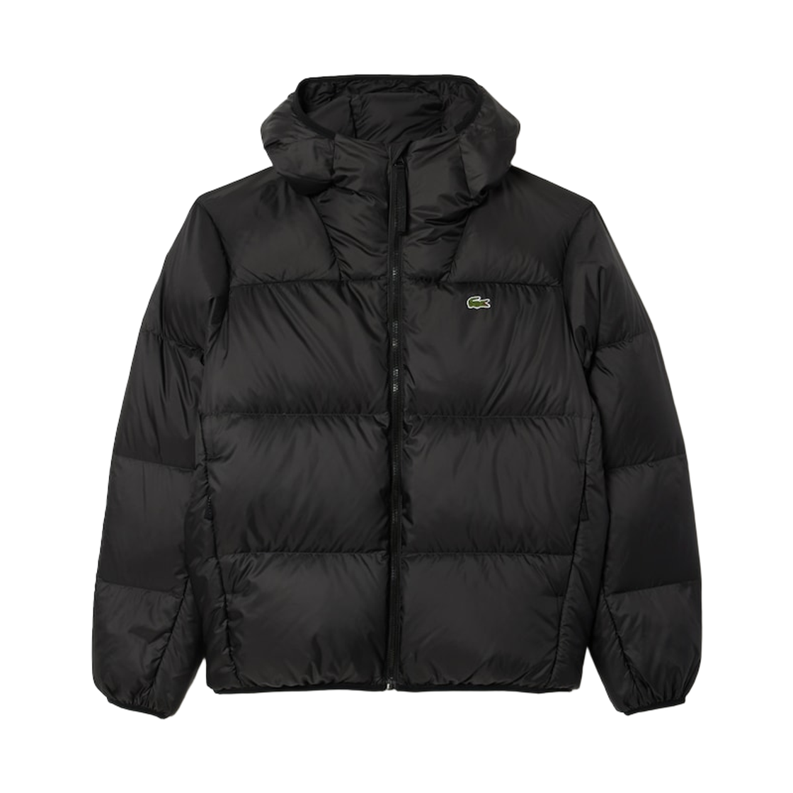 BH7841-54N-031 Lacoste Hooded Down Puffer Black