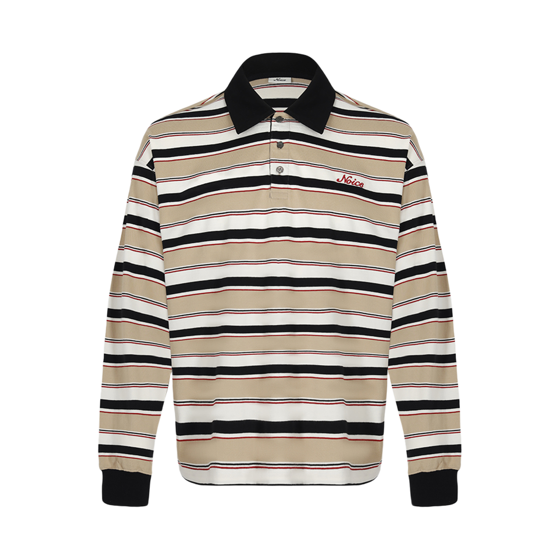 NUA5FTT66MX Noice x Verdy Logo Striped Polo Shirt Mix