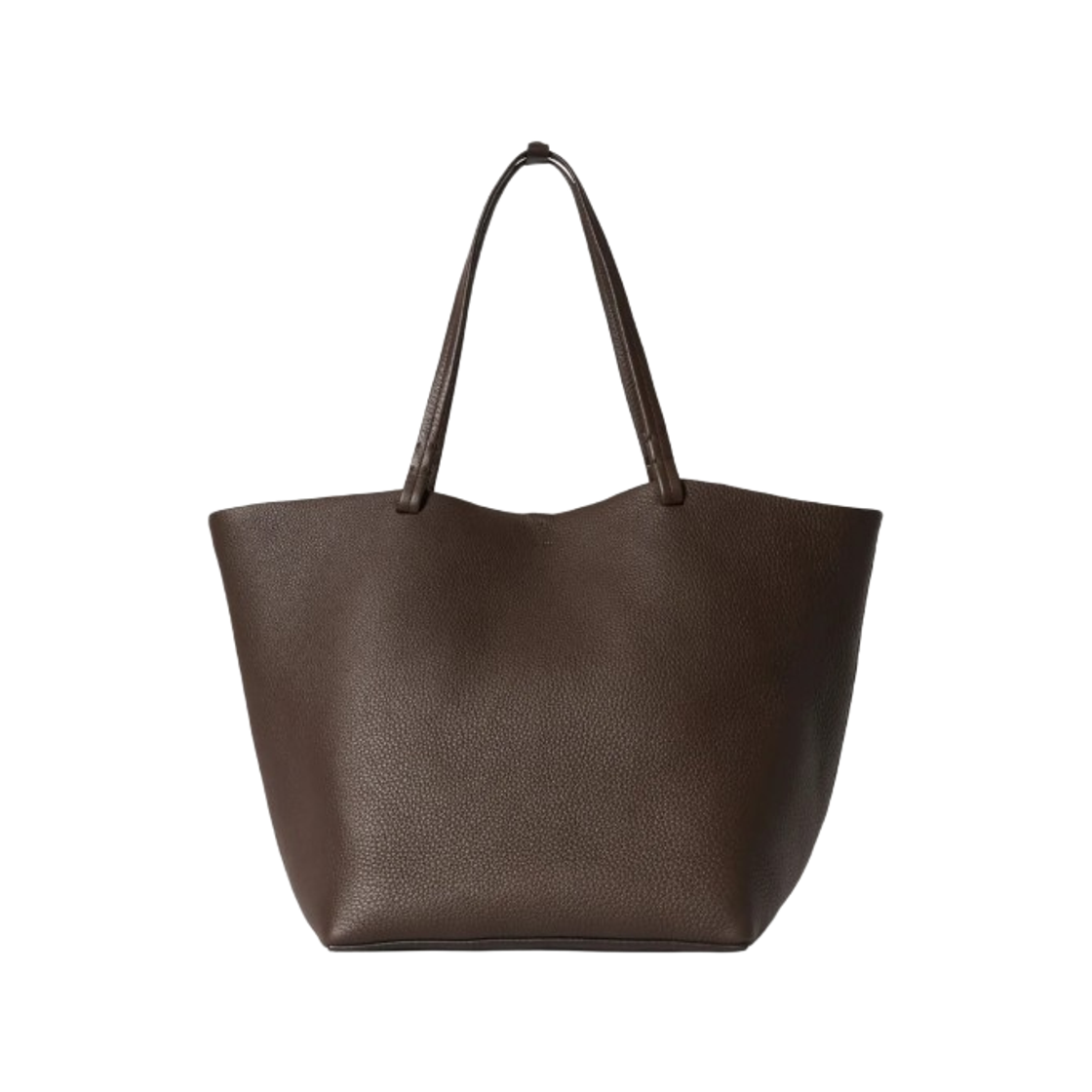 W1272L129DEOS The Row Park Tote Three Bag in Leather Deep Brown