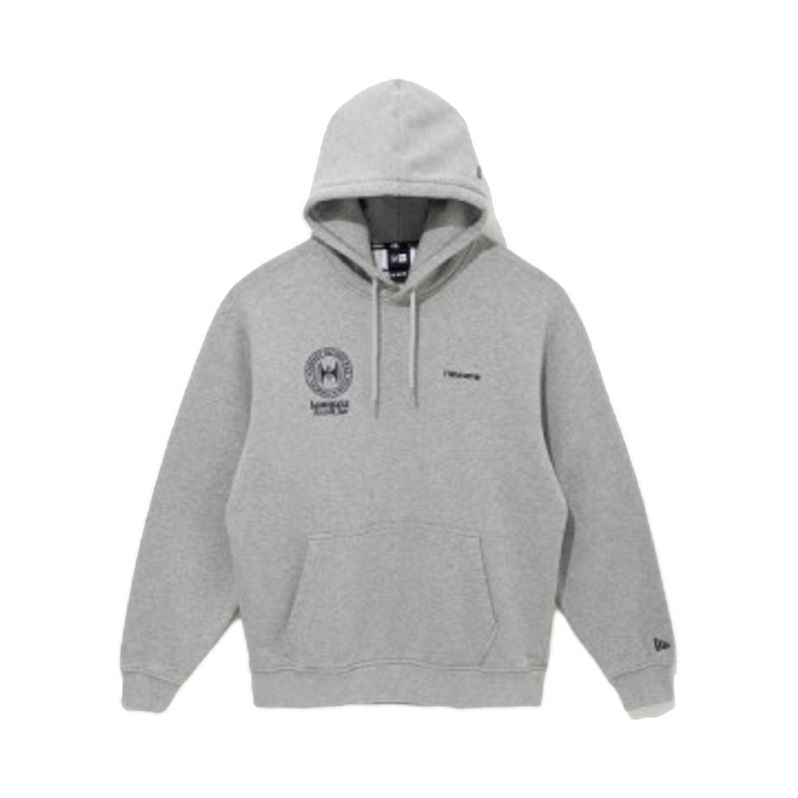 뉴에라 x 콤팩트 레코드 바 후드 헤더 그레이(New Era x Kompakt Record Bar Hoodie Heather Grey)