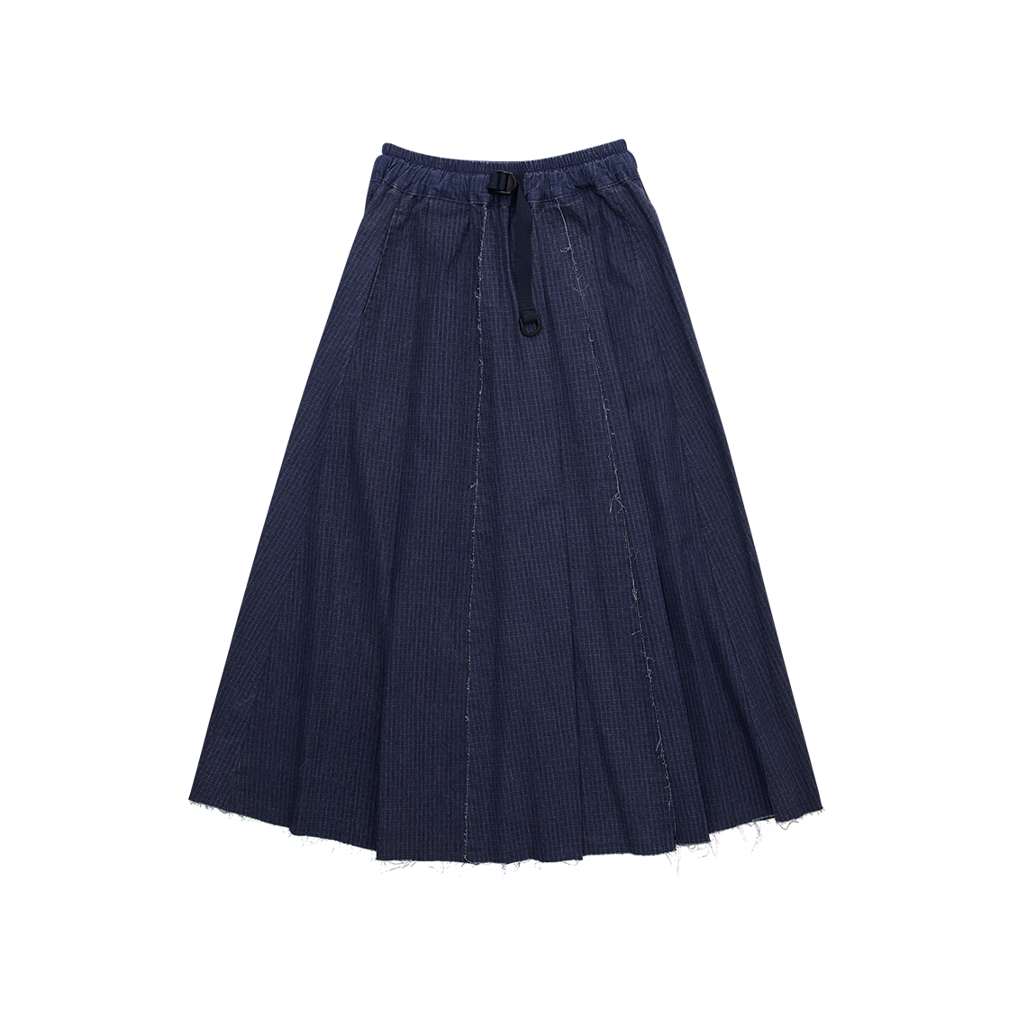 G73301_NV (W) GORT Waffle Buckle Circle Skirt Navy