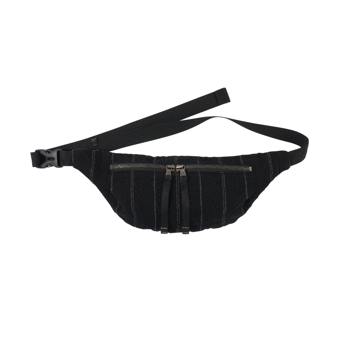 아마이유우츠 딤플 웨이스트 백 블랙(Amaiyuutsu Dimple Waist Bag Black)