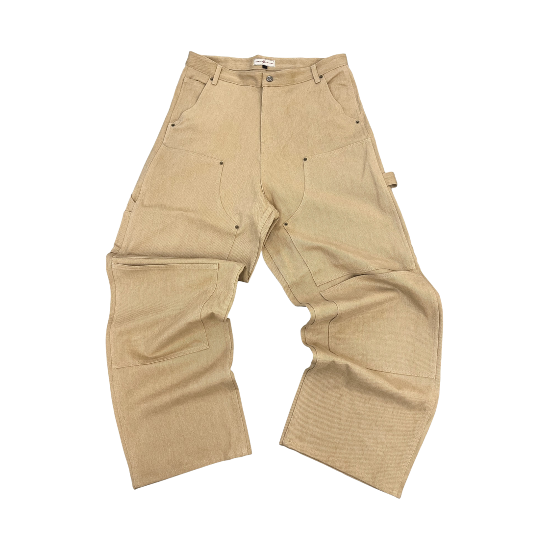- Aoiro Cutted Double Knee Pants Tan 2025