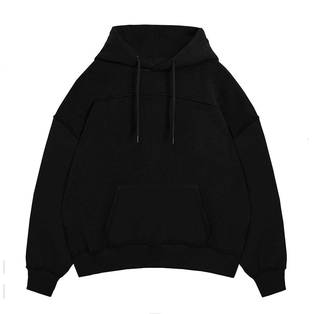 에러앤와이씨 리버서블 오버핏 후디 블랙(ERROR NYC Reversible Overfit Hoodie Black)