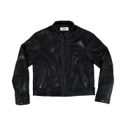 Sundayoffclub Italian Lambskin Biker Jacket Black