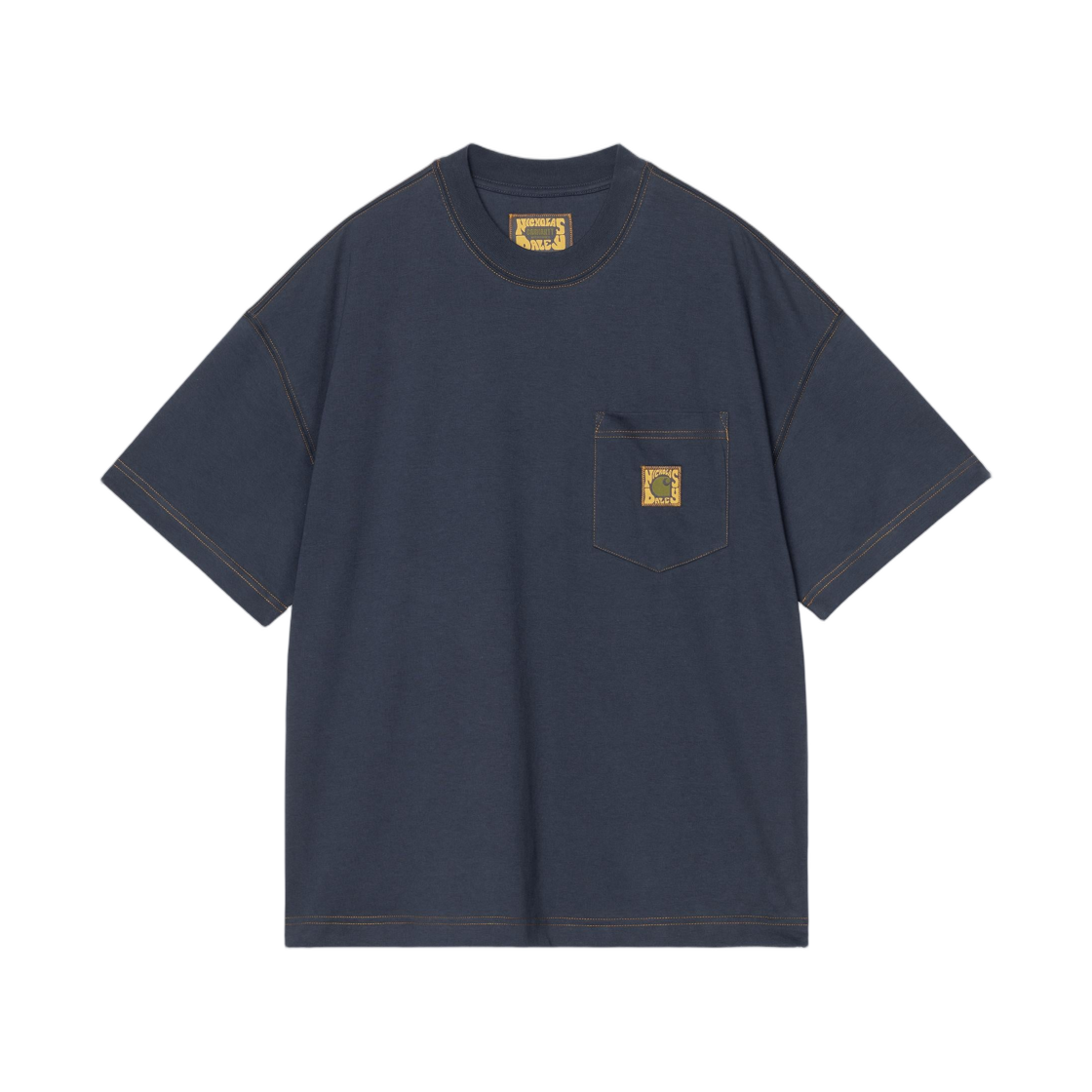 I035275-2U4-XX Carhartt WIP x Nicholas Daley Logo T-Shirt Black Iris