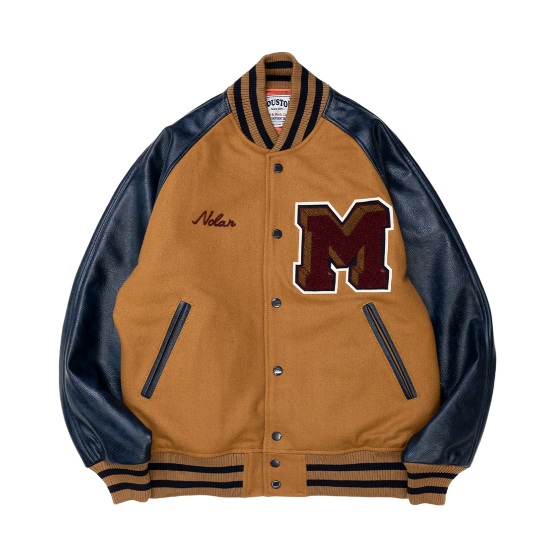 51517MU Houston Japan Melton Award Jacket VALLEY Mustard 51517