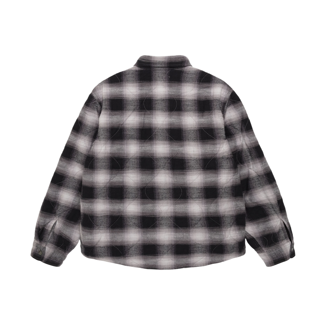 스투시 퀼티드 플레이드 셔츠 자켓 그레이(Stussy Quilted Plaid Shirt Jacket Grey) - 2
