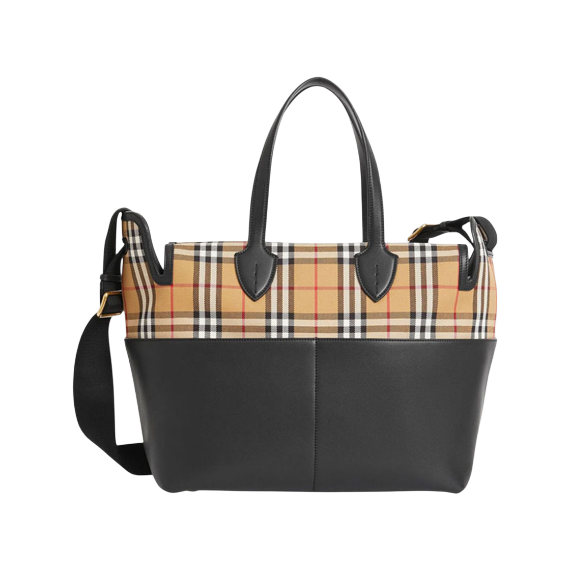 버버리 체크 베이비 체인징 토트백 블랙(Burberry Check Baby Changing Tote Bag Black) - 1