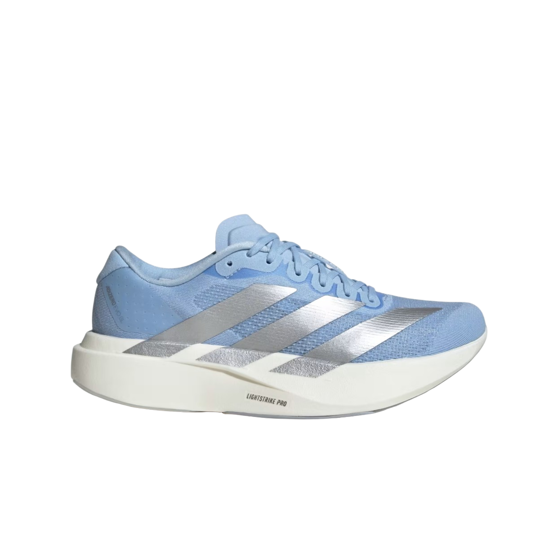 (W) 아디다스 아디제로 EVO SL 글로우 블루 실버 메탈릭((W) Adidas Adizero EVO SL Glow Blue Silver Metallic) - 1