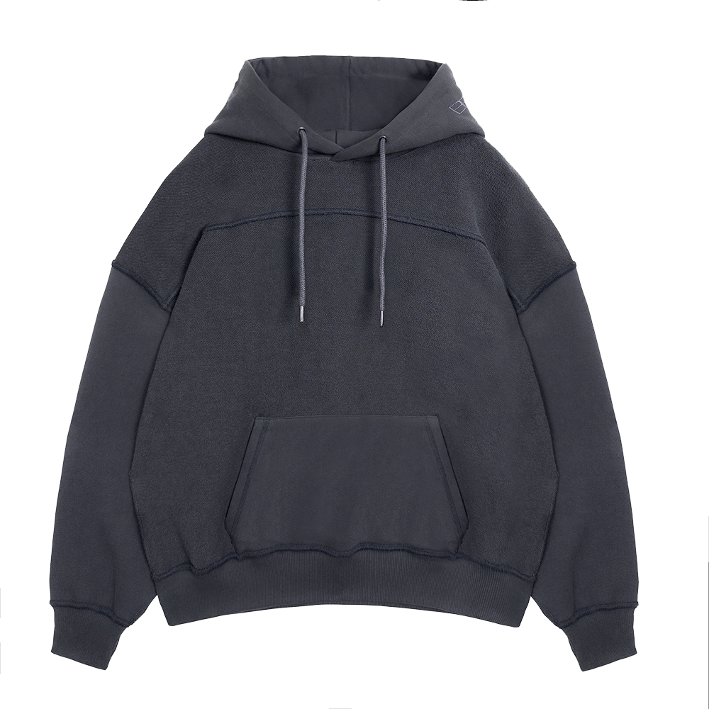 에러앤와이씨 리버서블 오버핏 후디 다크 그레이(ERROR NYC Reversible Overfit Hoodie Dark Grey)