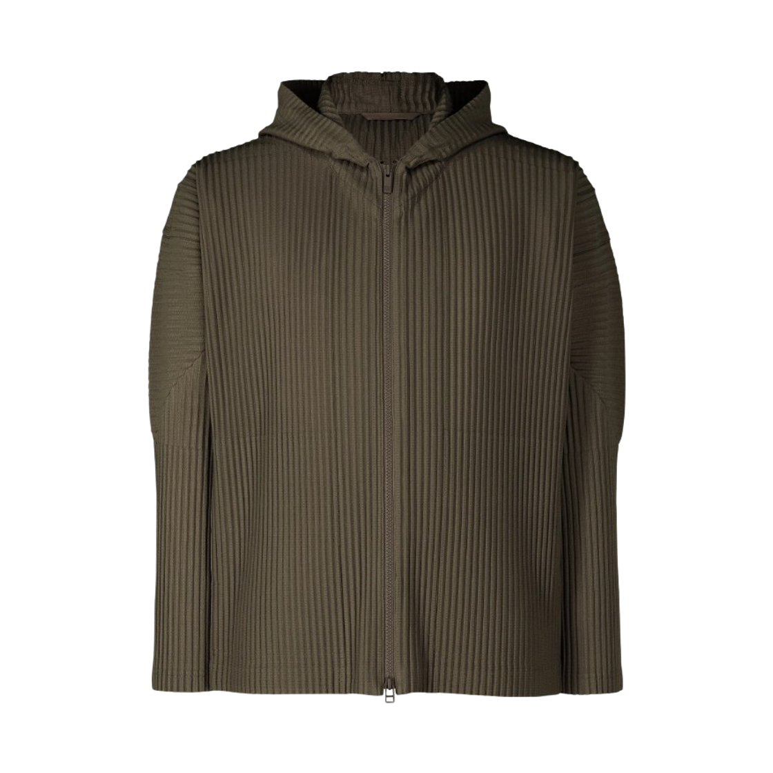 옴므 플리세 이세이 미야케 MC 준 후드 자켓 머드 브라운(Homme Plisse Issey Miyake MC June Hooded Jacket Mud Brown)