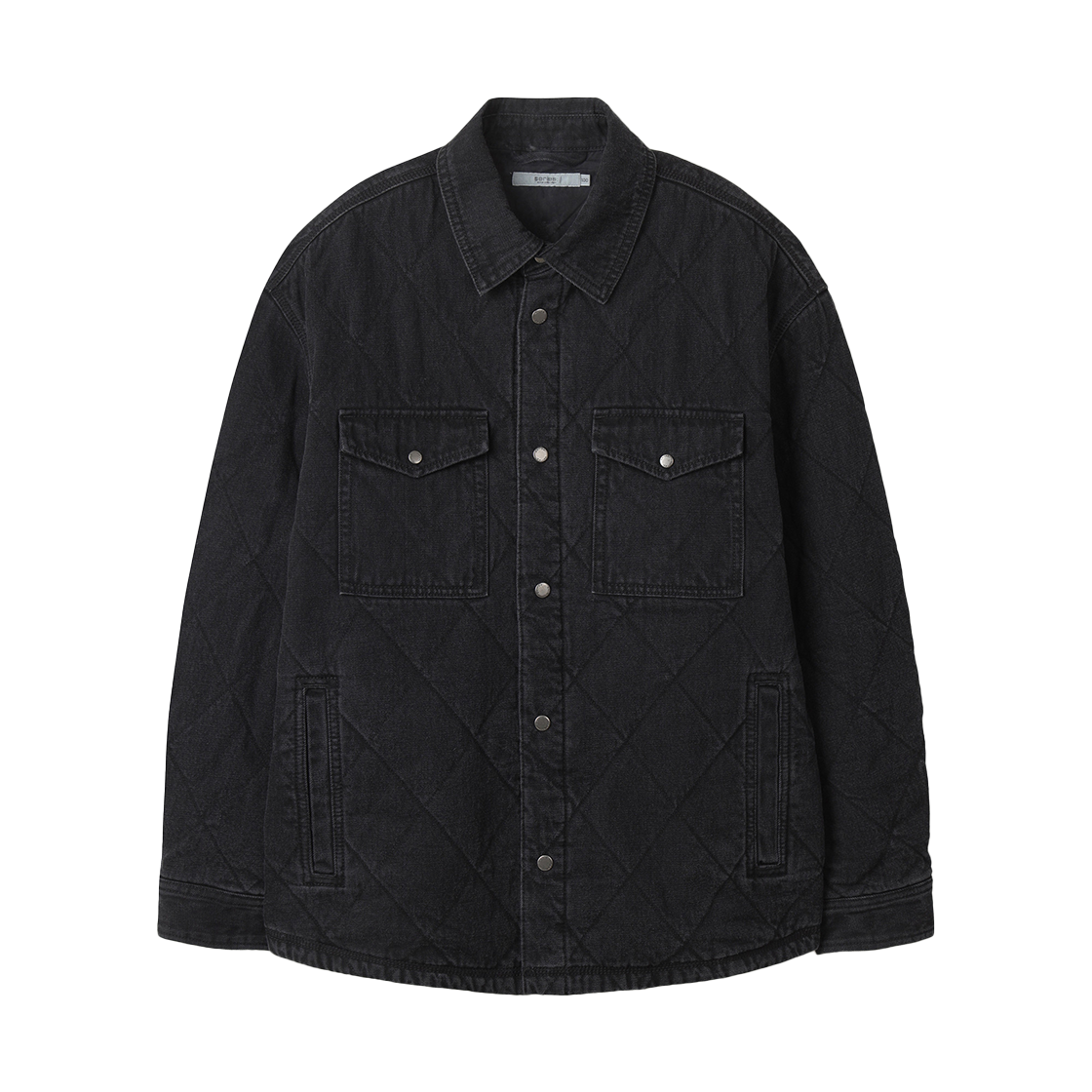 SASFW25831BKX Series Black Denim Quilted Outer Shirt Black