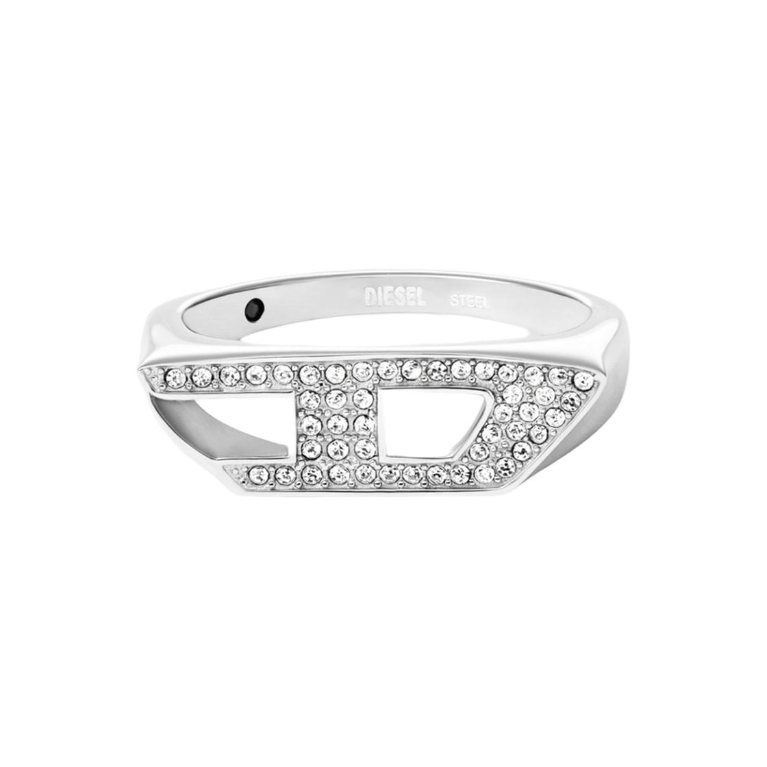 디젤 Dx1629040 스테인리스 스틸 링 실버(Diesel Dx1629040 Stainless Steel Ring Silver)