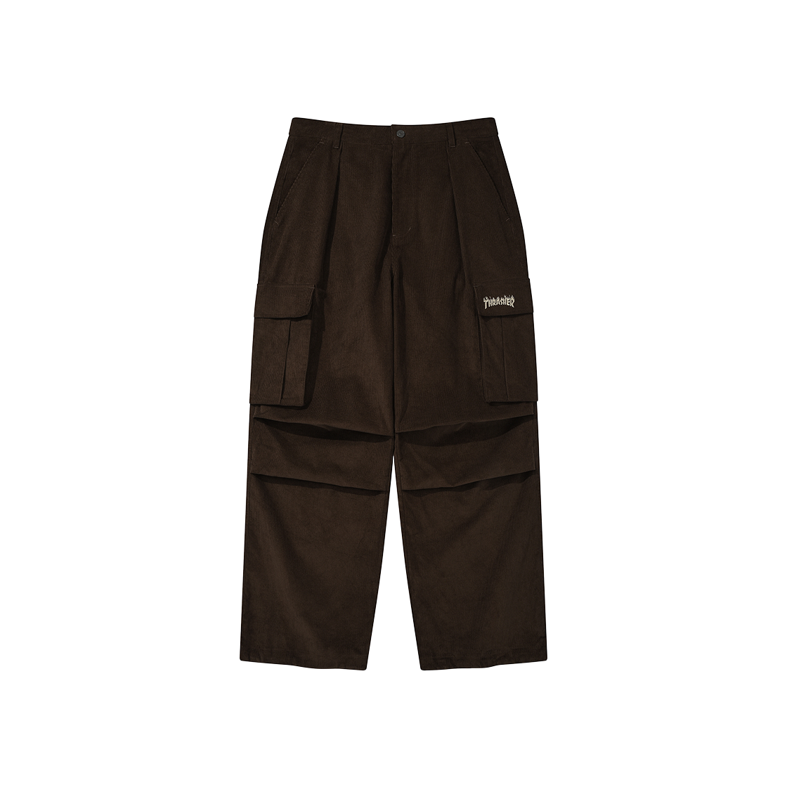 트레셔 플레임 코듀로이 카고팬츠 브라운(THRASHER Flame Corduroy Cargo Pants Brown)