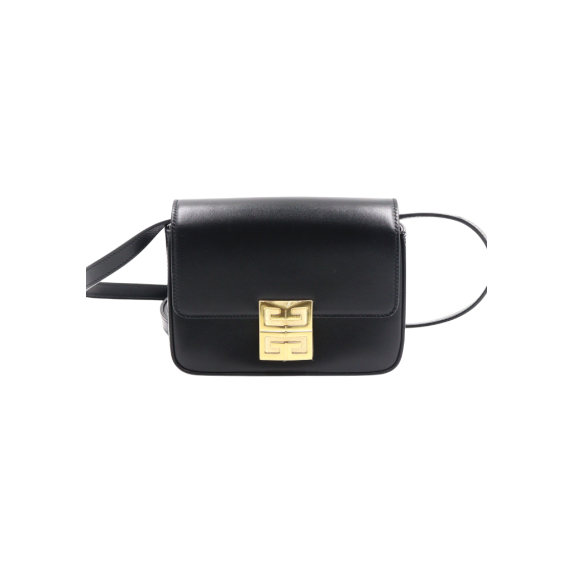ITC3HRLO2FOK Givenchy Black Leather 4G Gold Hardware Mini Shoulder and Crossbody Bag