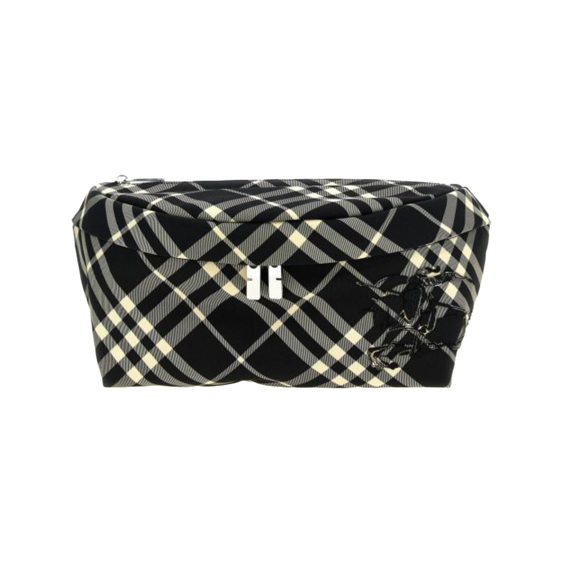 8093780 Burberry Logo Check Belt Bag Beige Black