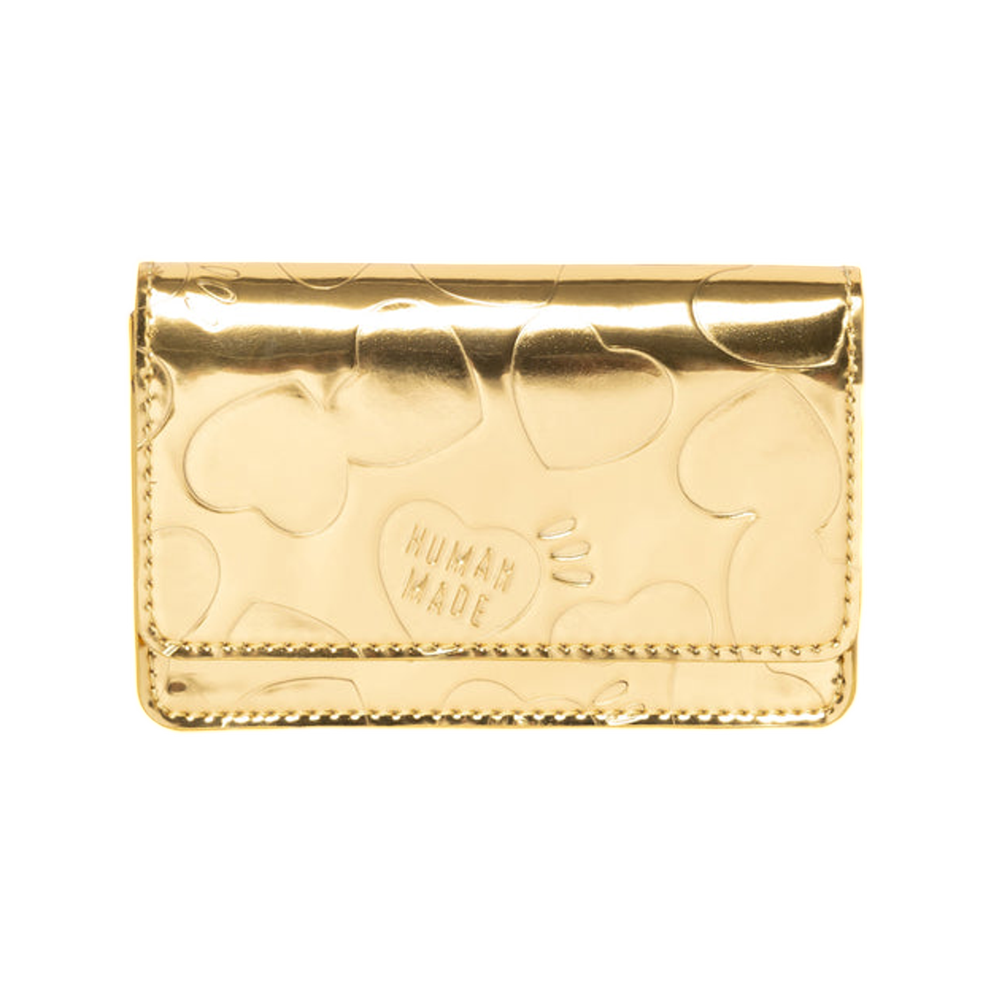 HM30GD031 Human Made Leather Card Case Gold