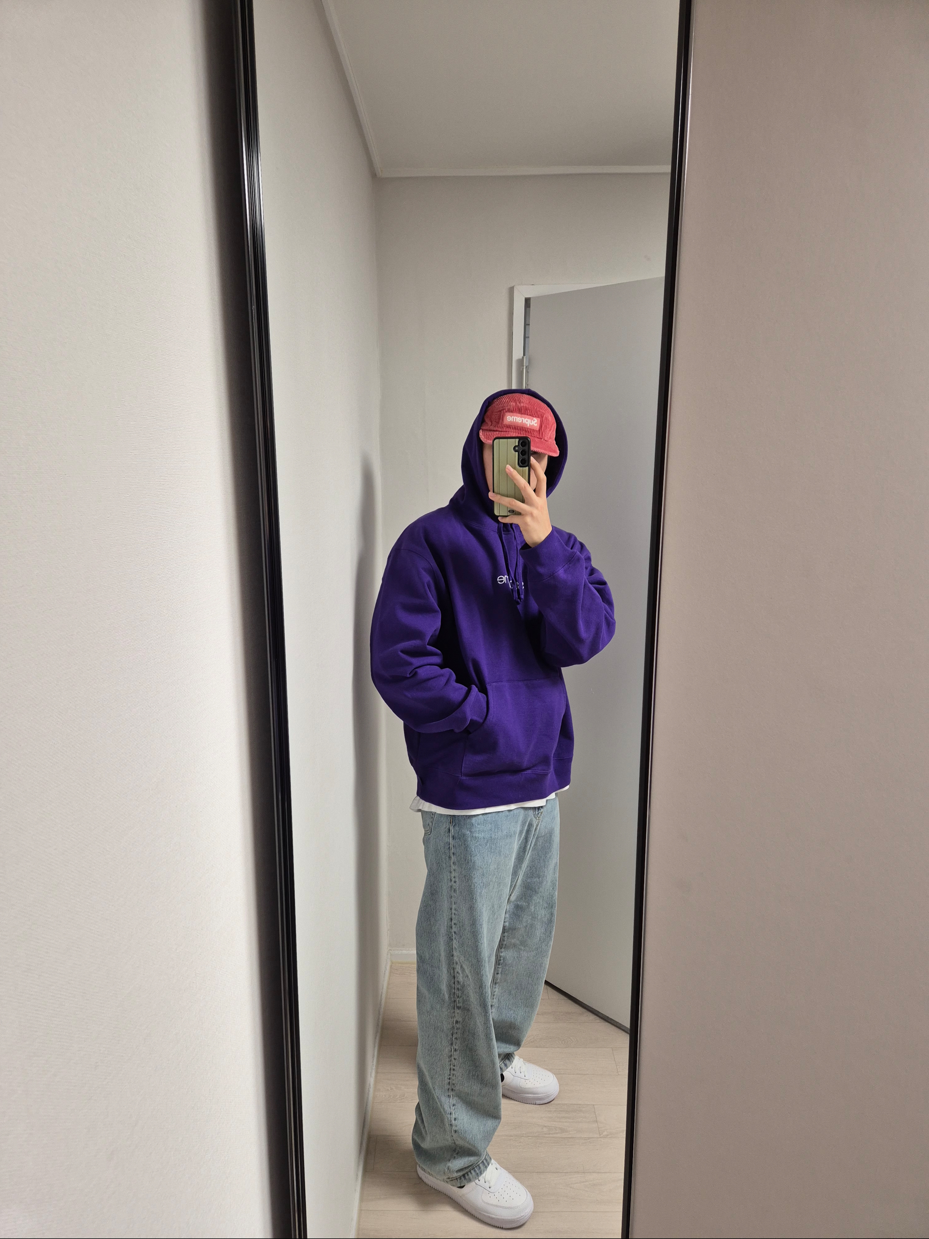 Palace Reflecto 1/4 Zip Navy - 25SS, Nike x Stussy Utility Pants Obsidian (HQ8545-451) 착용 스타일 - 4
