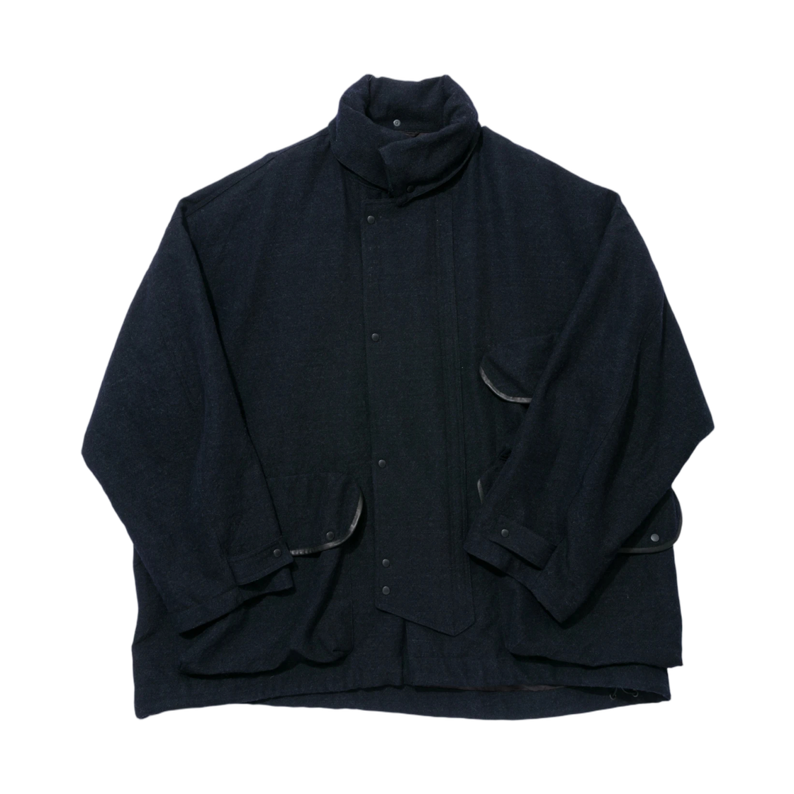 A0KS0000PIBD Kaptain Sunshine Wool Serge Hunter Jacket Top Navy