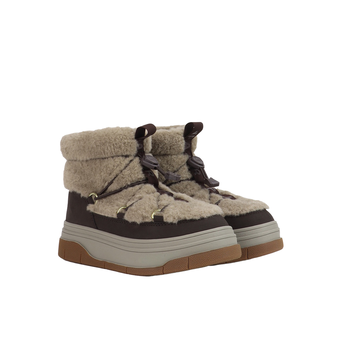 PJR-B01375-DBT PAJAR Janie 2.0 Shearling Boots Dark Brown
