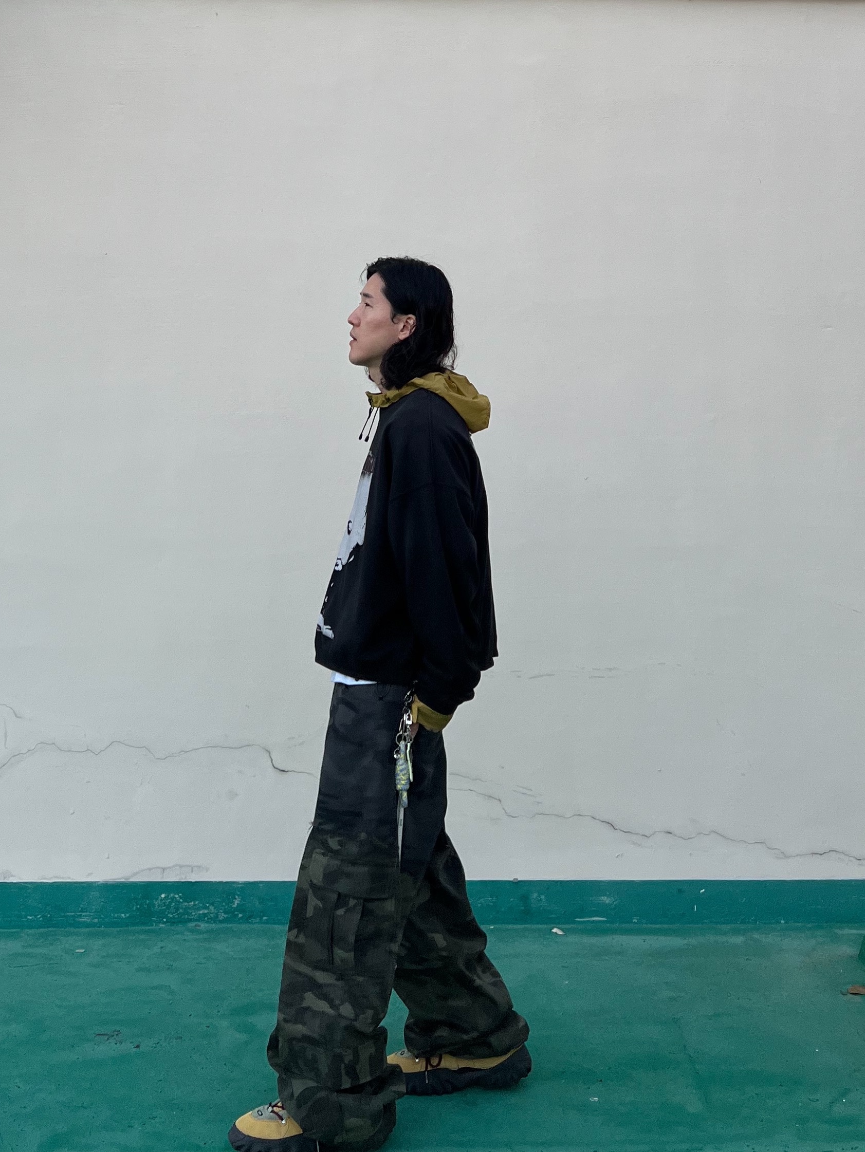 qAp Baby Crewneck Black, Oakley Factory Team Suede Flesh Edge Boots Yellow 착용 스타일 - 4