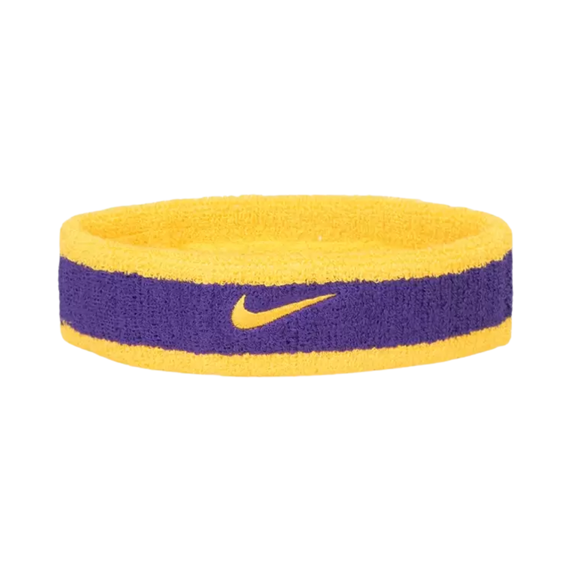 AC2285-730 Nike Swoosh Headband Purple Yellow